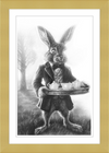 The March Hare (Drawing) Art Print