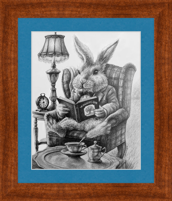 The White Rabbit (Drawing) Art Print