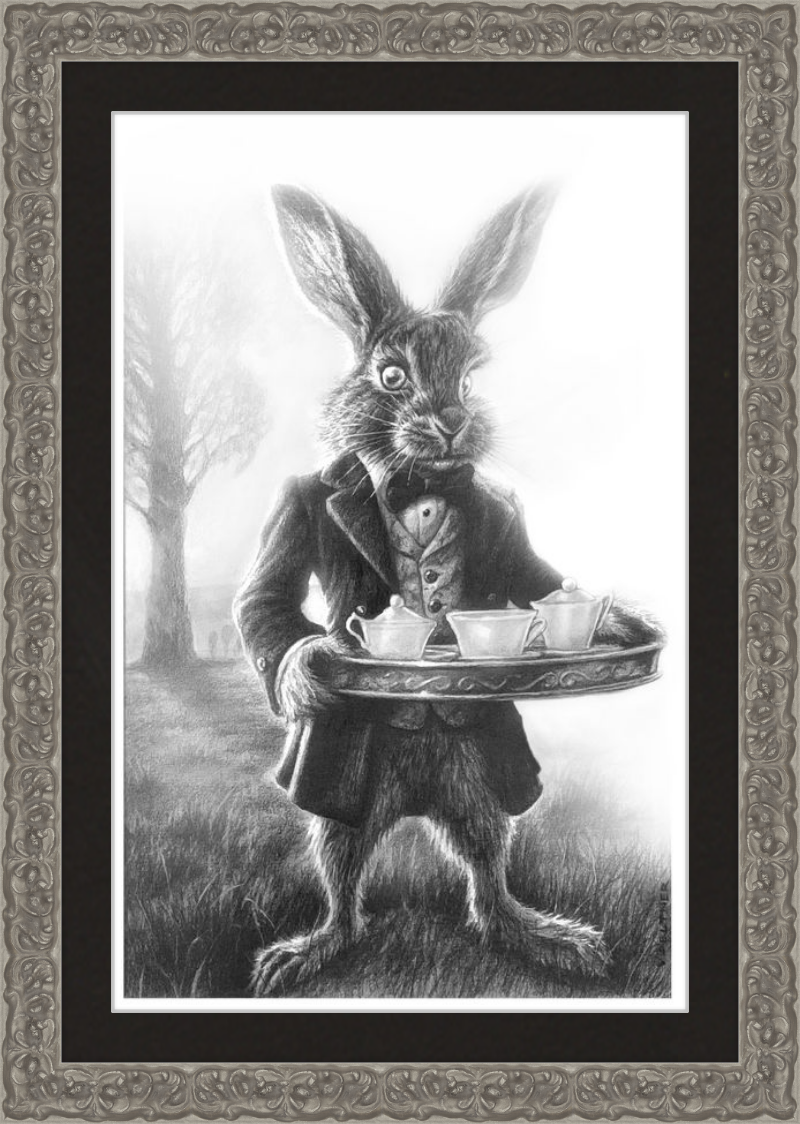 The March Hare (Drawing) Art Print