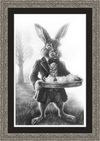 The March Hare (Drawing) Art Print