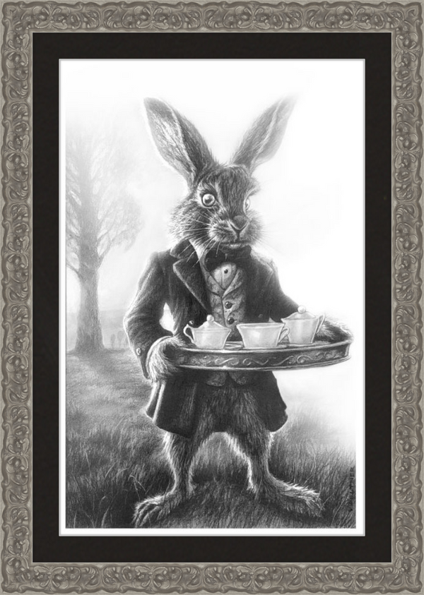 The March Hare (Drawing) Art Print