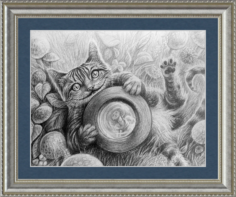 The Cheshire Cat (Drawing) Art Print
