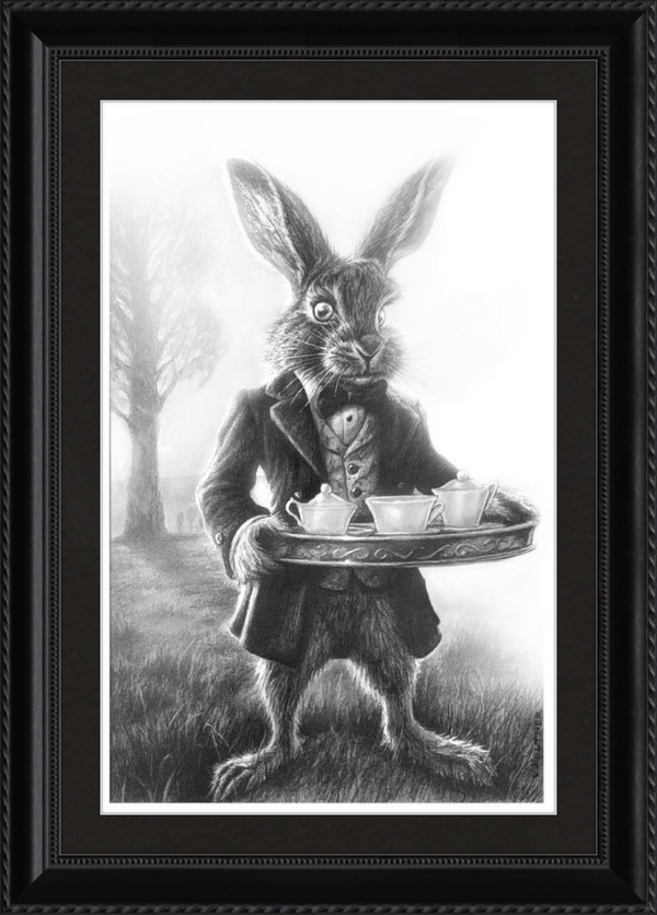The March Hare (Drawing) Art Print
