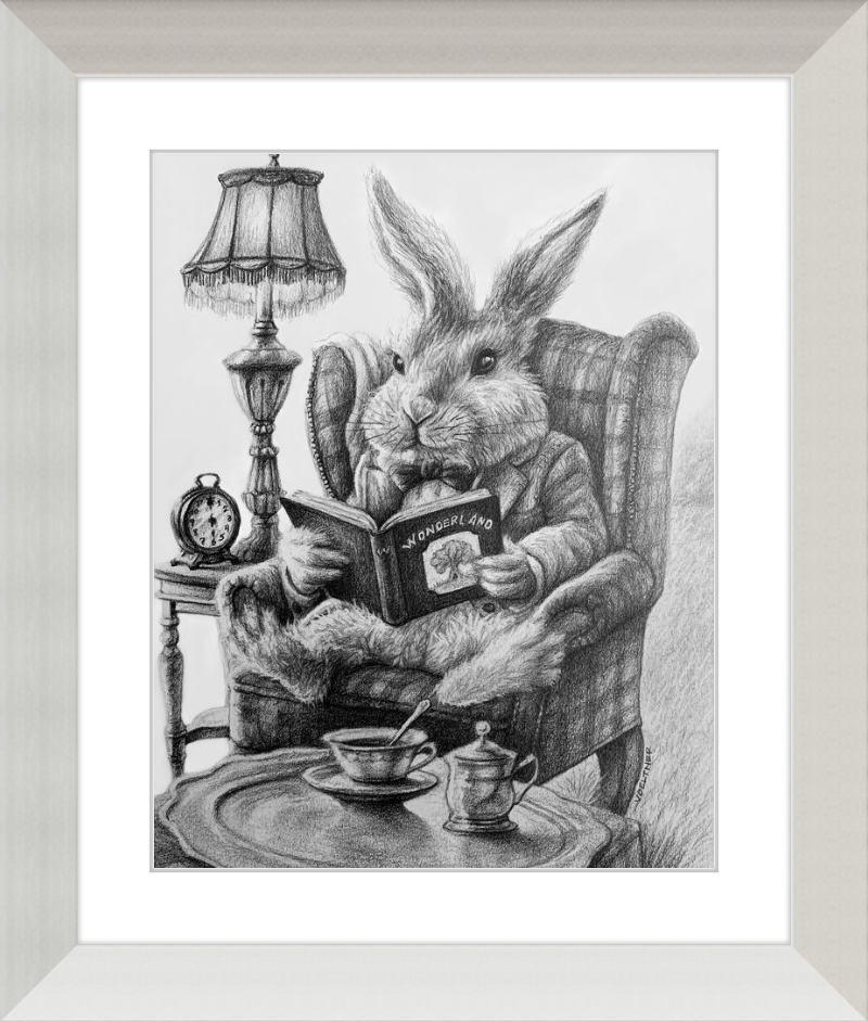 The White Rabbit (Drawing) Art Print