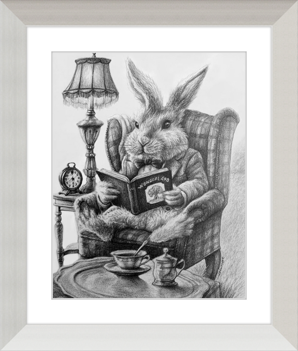 The White Rabbit (Drawing) Art Print
