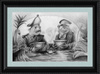 The Footmen (Drawing) Art Print