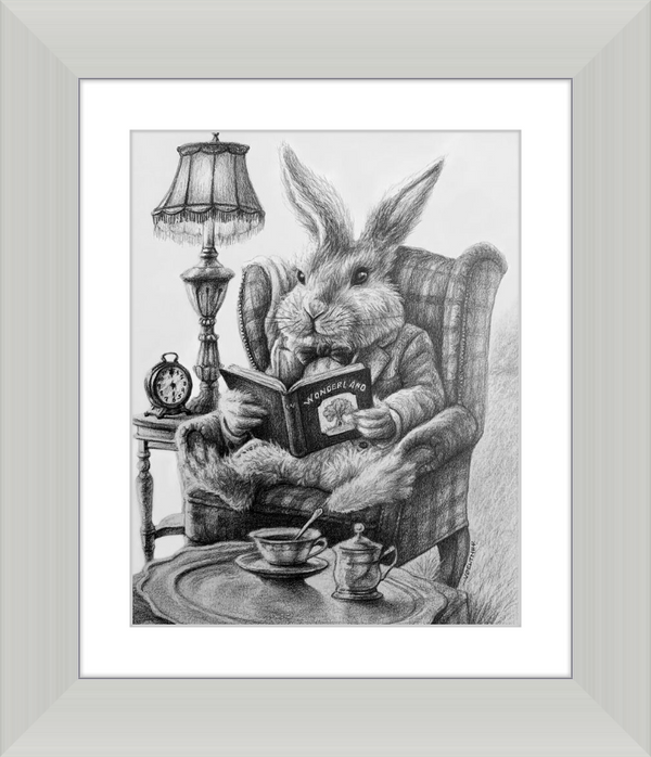 The White Rabbit (Drawing) Art Print