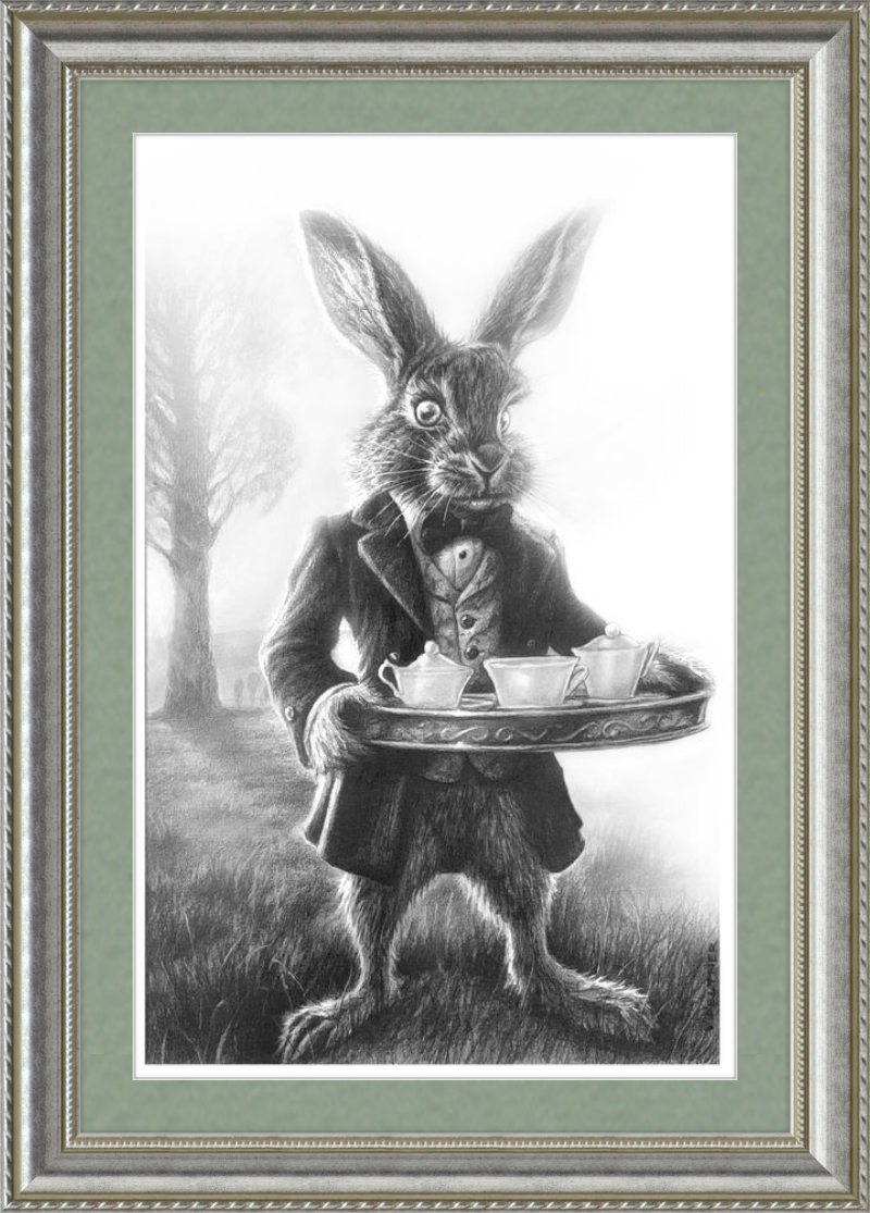 The March Hare (Drawing) Art Print