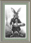 The March Hare (Drawing) Art Print