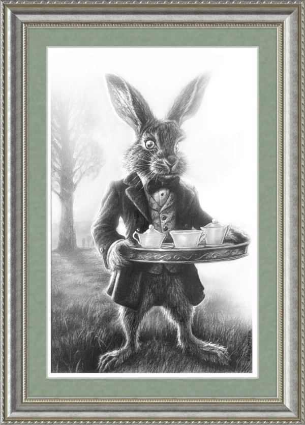 The March Hare (Drawing) Art Print