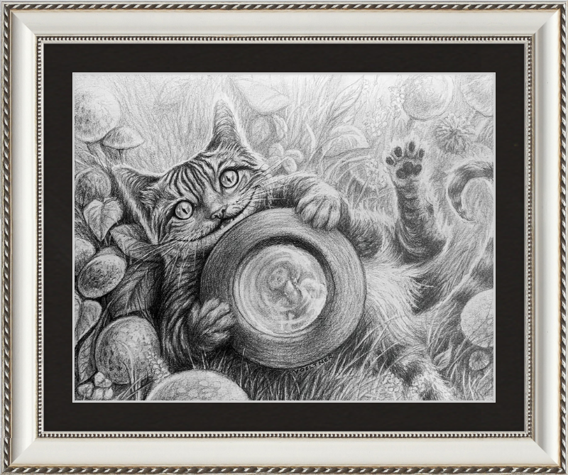 The Cheshire Cat (Drawing) Art Print