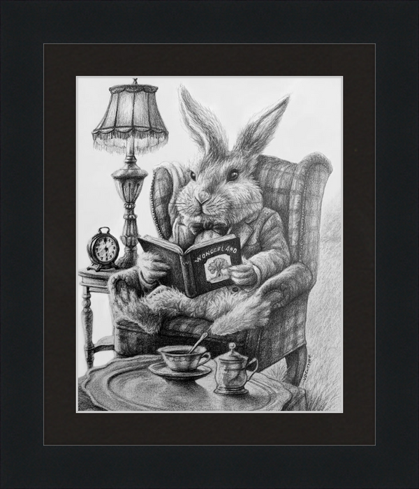 The White Rabbit (Drawing) Art Print