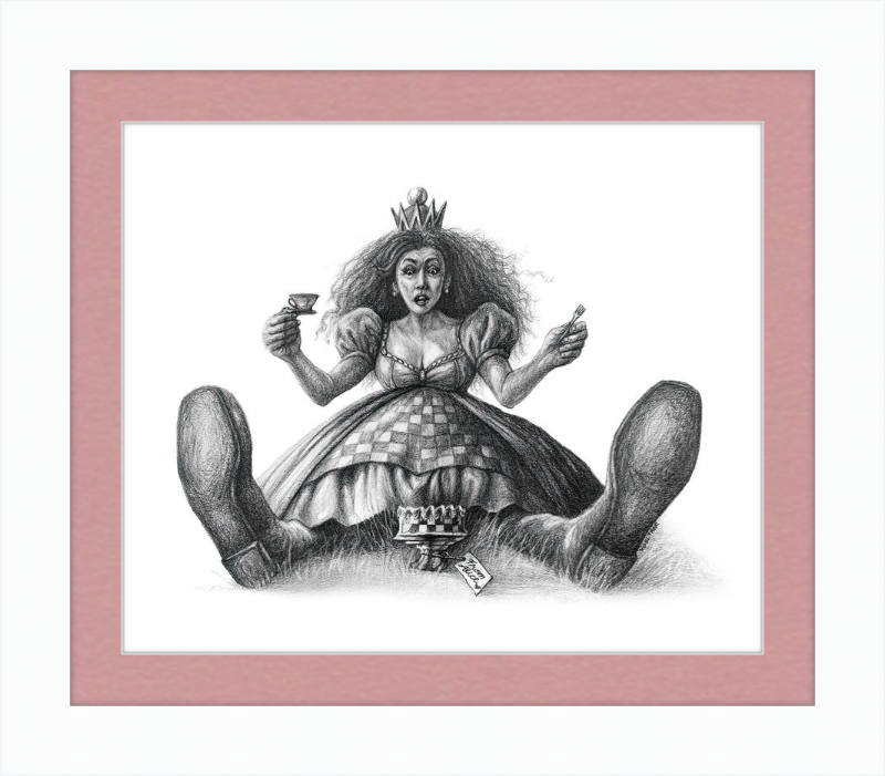The Red Queen (Drawing) Art Print