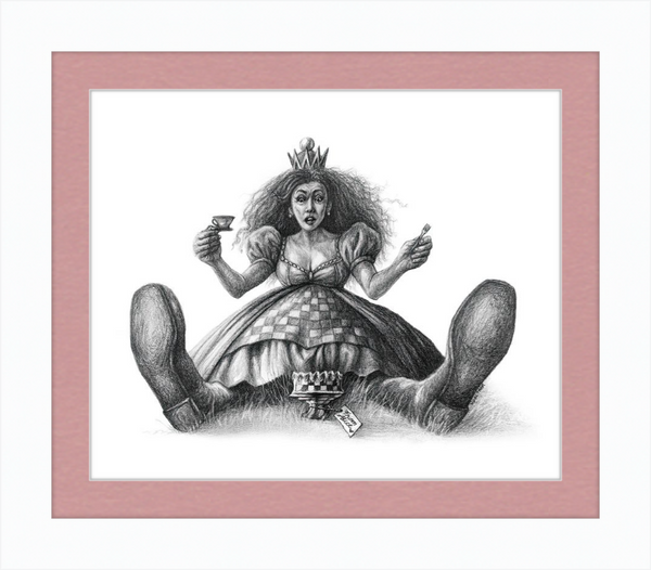 The Red Queen (Drawing) Art Print