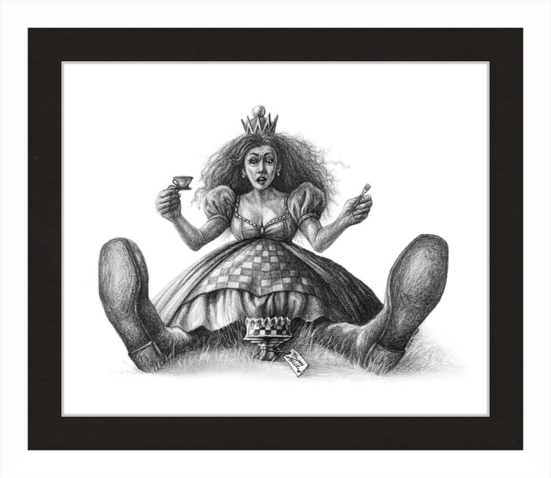 The Red Queen (Drawing) Art Print