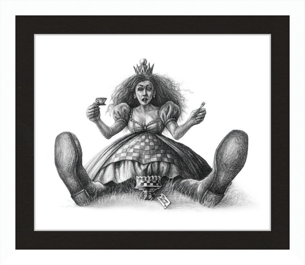 The Red Queen (Drawing) Art Print