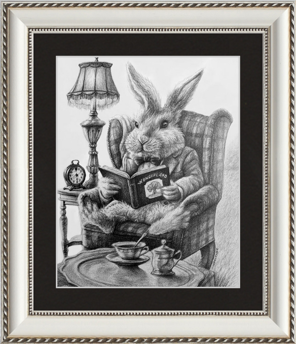 The White Rabbit (Drawing) Art Print