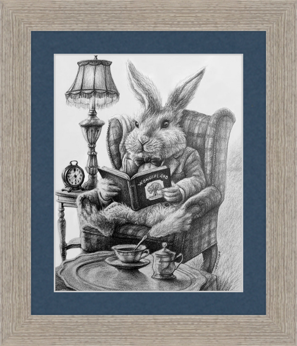 The White Rabbit (Drawing) Art Print