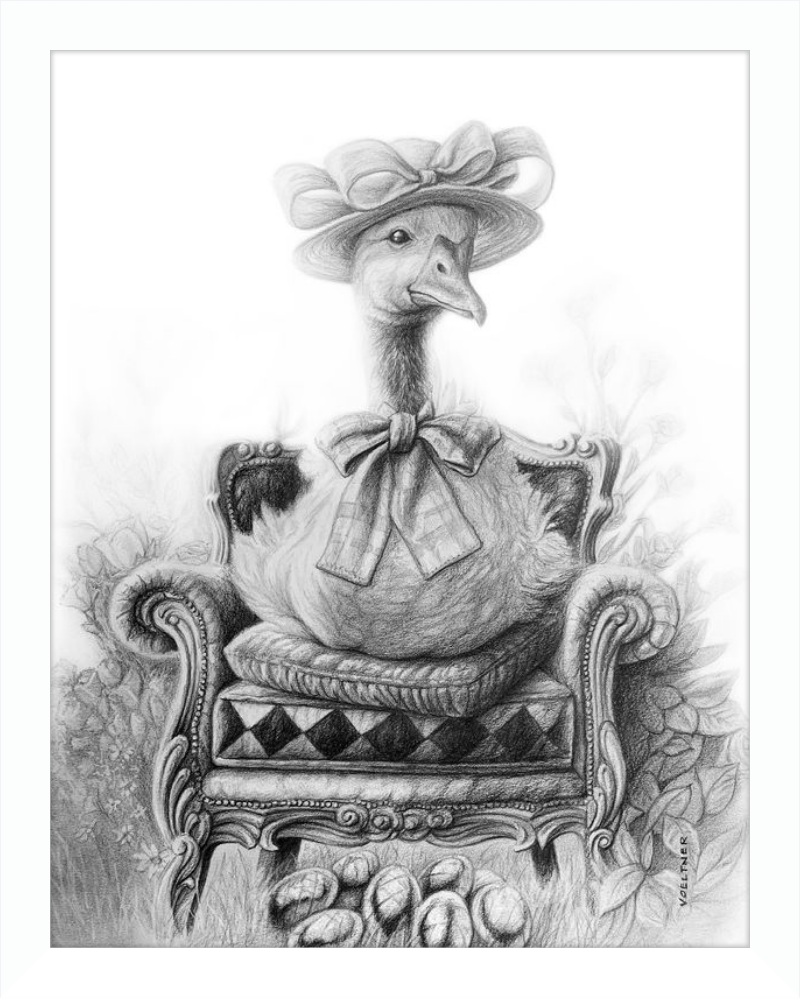 The Goose (Drawing) Art Print
