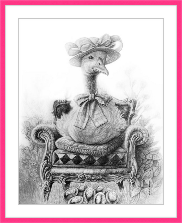 The Goose (Drawing) Art Print