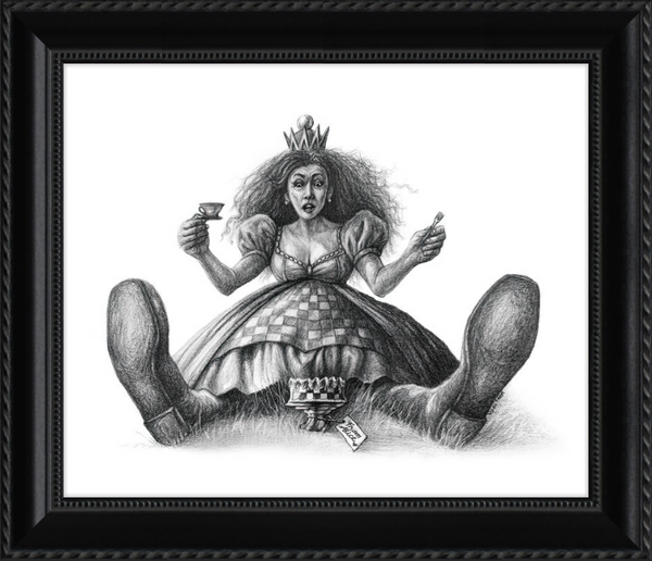 The Red Queen (Drawing) Art Print