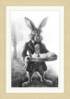 The March Hare (Drawing) Art Print
