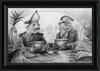 The Footmen (Drawing) Art Print