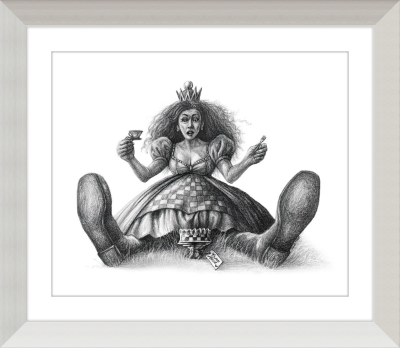 The Red Queen (Drawing) Art Print
