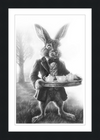 The March Hare (Drawing) Art Print