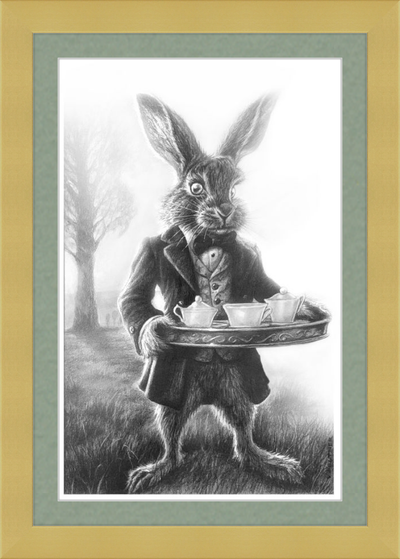 The March Hare (Drawing) Art Print
