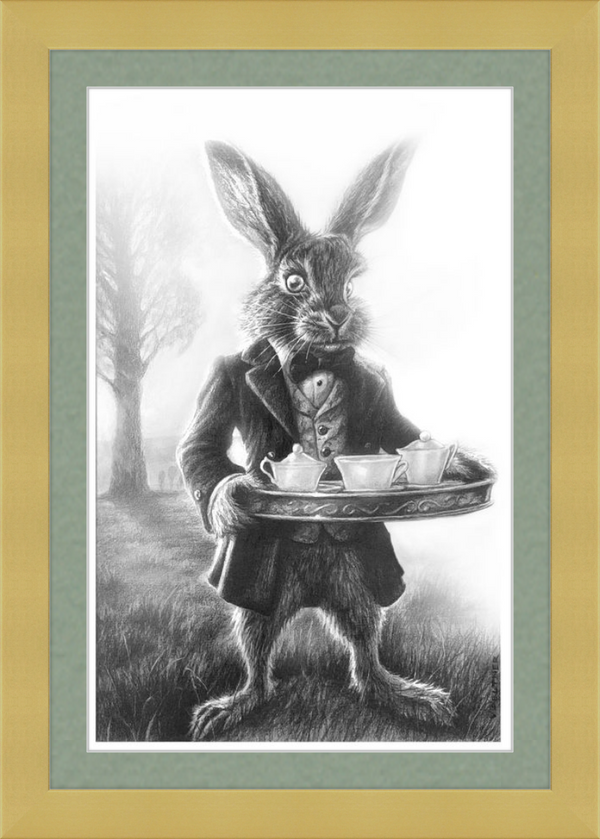 The March Hare (Drawing) Art Print