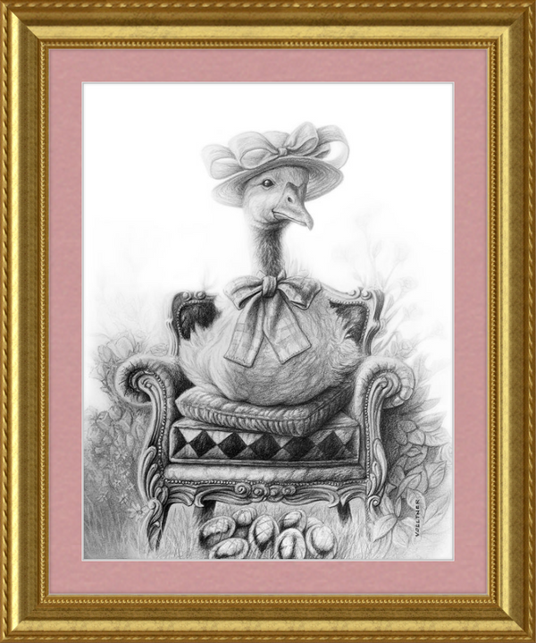 The Goose (Drawing) Art Print
