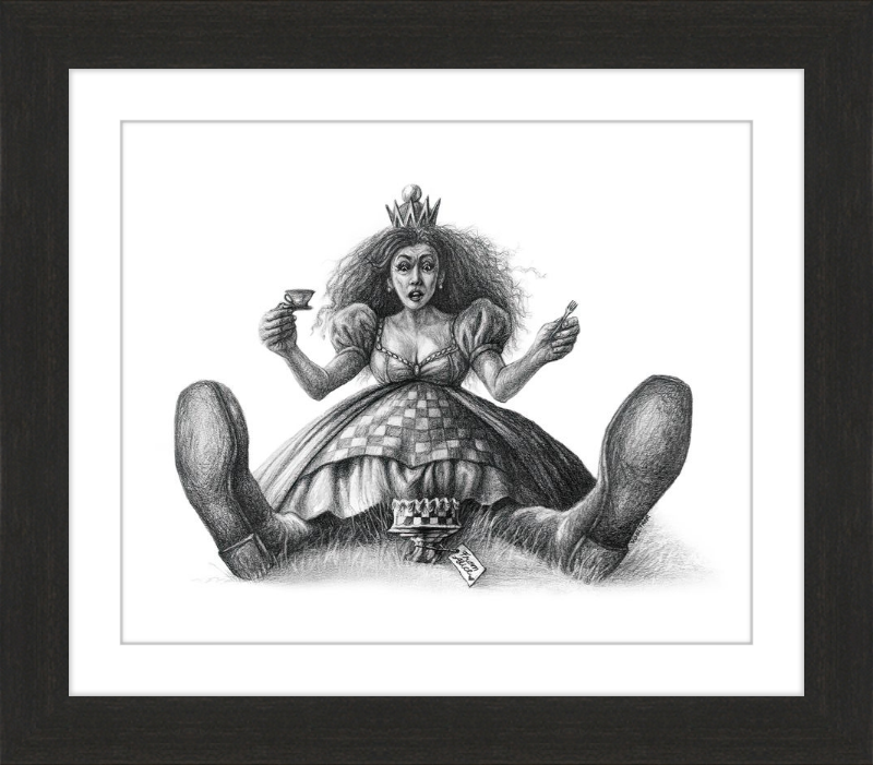 The Red Queen (Drawing) Art Print
