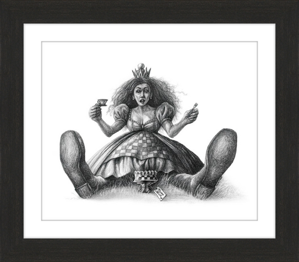 The Red Queen (Drawing) Art Print