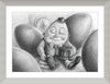Humpty Dumpty (Drawing) Art Print