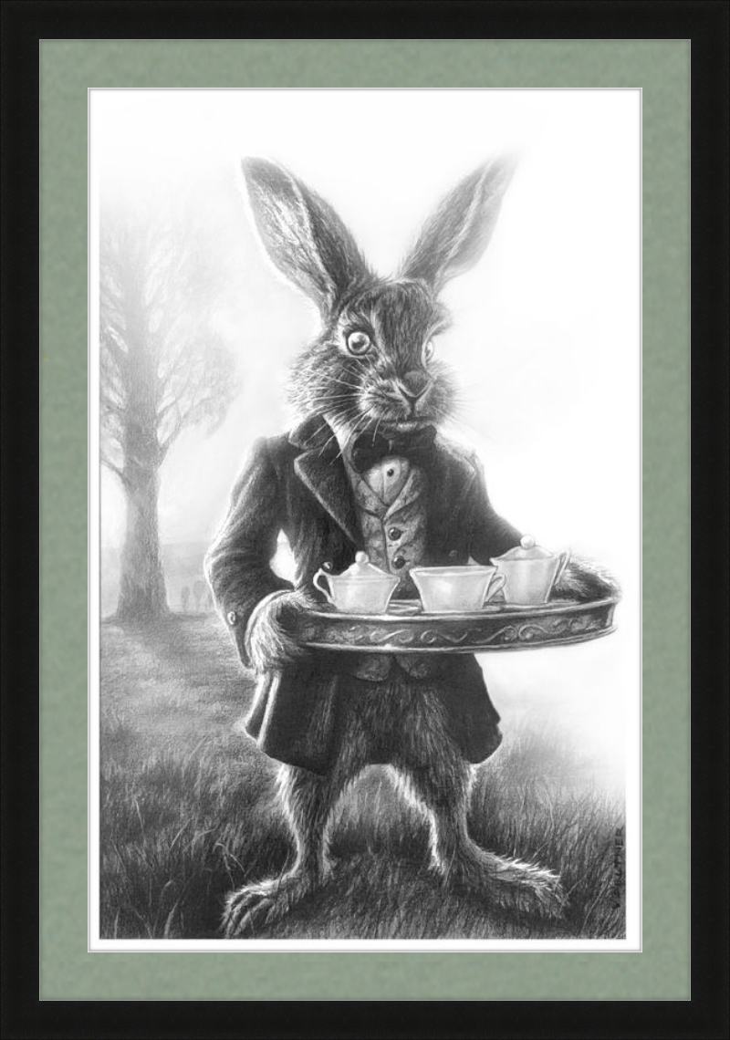 The March Hare (Drawing) Art Print