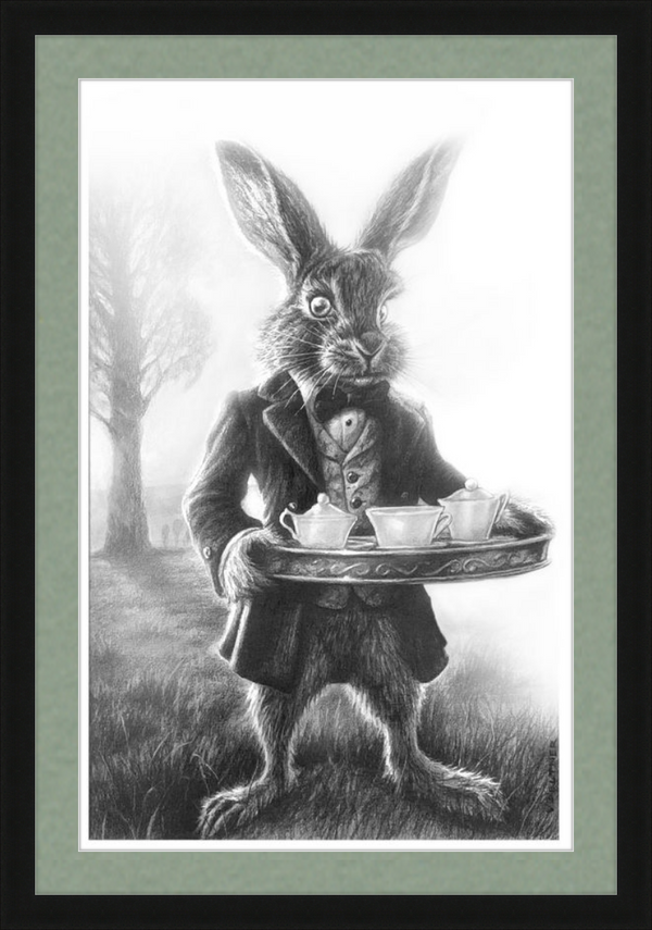 The March Hare (Drawing) Art Print