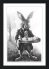 The March Hare (Drawing) Art Print