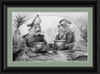 The Footmen (Drawing) Art Print