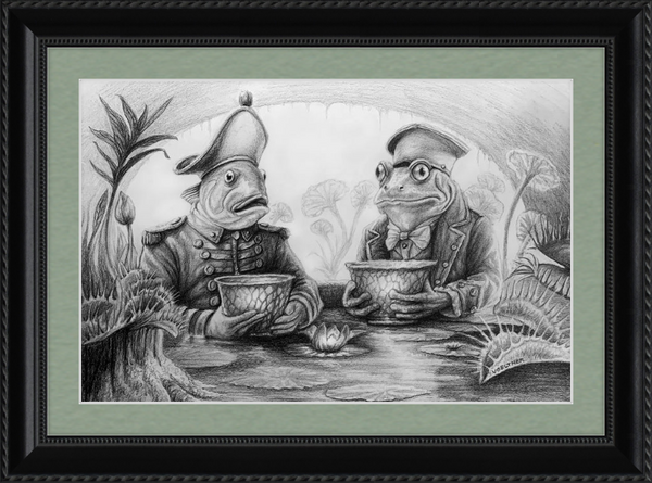 The Footmen (Drawing) Art Print