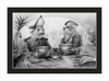 The Footmen (Drawing) Art Print