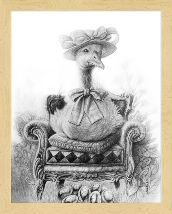 The Goose (Drawing) Art Print