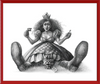 The Red Queen (Drawing) Art Print