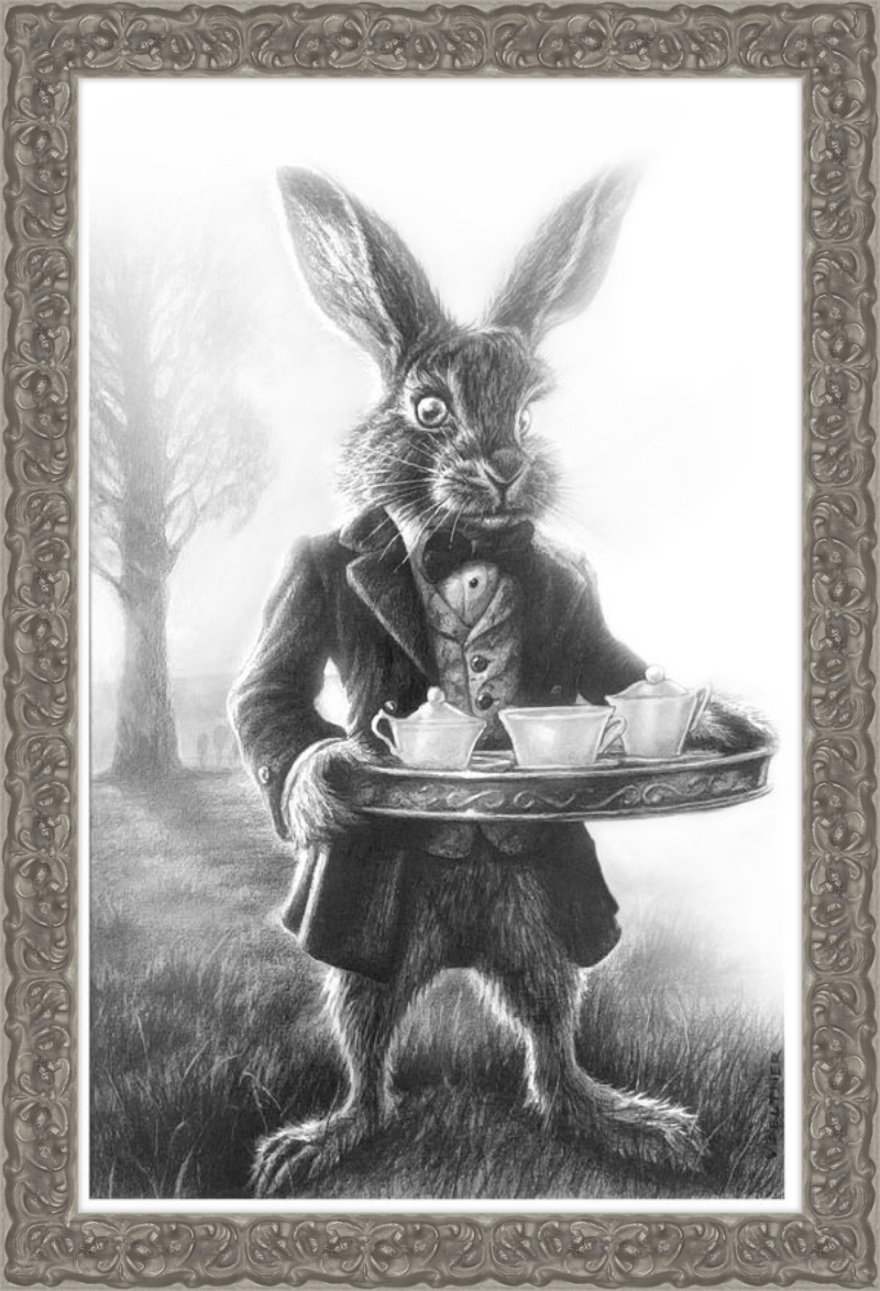 The March Hare (Drawing) Art Print
