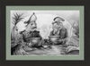The Footmen (Drawing) Art Print