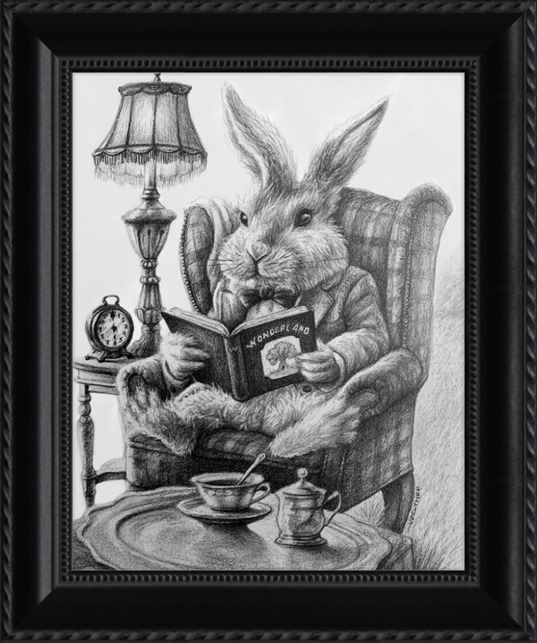 The White Rabbit (Drawing) Art Print